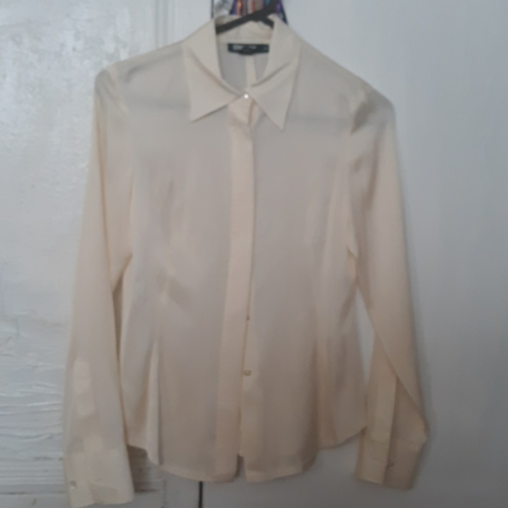 Female button down shirt.
